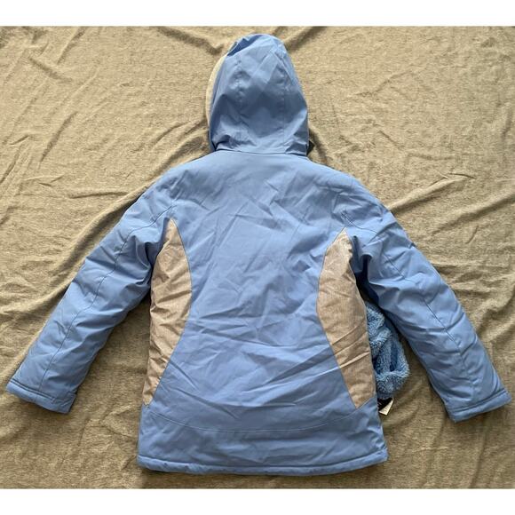 Newt Gerry Girls Size L- 14/16 LT Sky Blue Gray 3 in 1 Winter Jacket - Picture 7 of 13